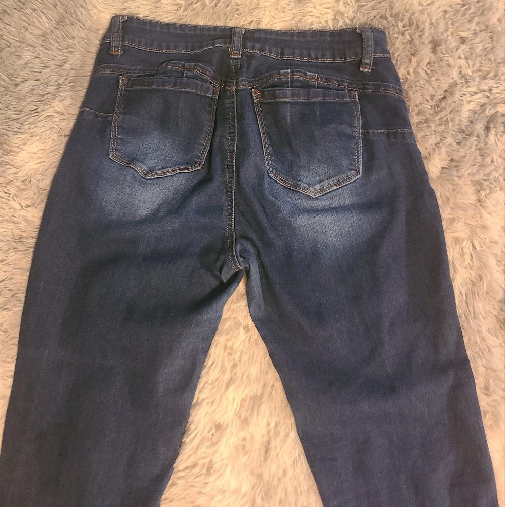 Wax Jeans  Distressed Blue Jeans - Picture 10 of 14